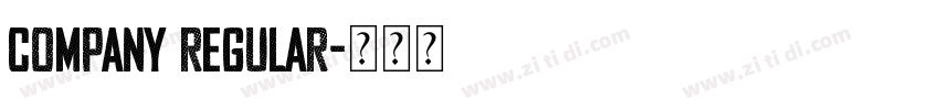 COMPANY REGULAR字体转换